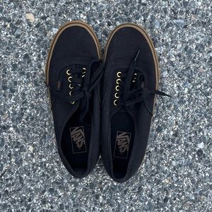 Black Gum Sole Authentic Vans Women’s size 10; Men’s 8.5